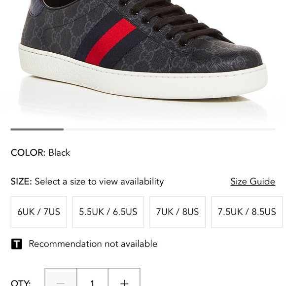Gucci Men’s Monogram Low Top Sneakers - Picture 5 of 5